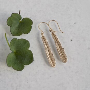 Lavender leaf earrings [EP056K10]の画像