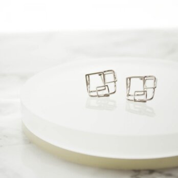 Square Motif Pierce（Silver)の画像