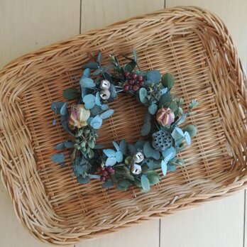 さりげないmini  wreath { ユーカリ×実物}の画像