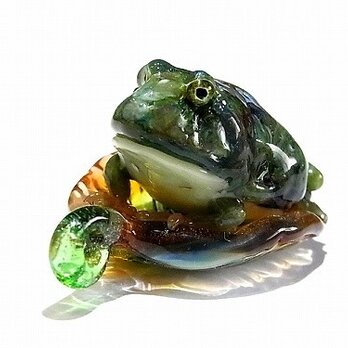 ベルツノガエル ペンダント トップ【 kengtaro / ケンタロー 】 ボロシリケイトガラス 蛙 かえる フロッグの画像