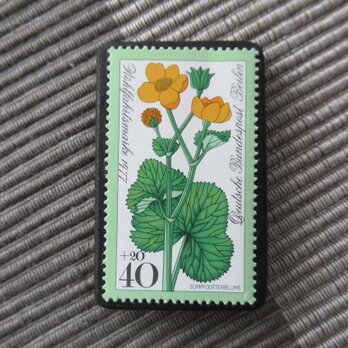 ドイツ　花切手ブローチ2509