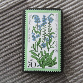 ドイツ　花切手ブローチ2525