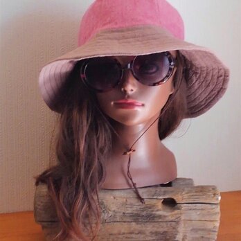 SALE ３0%OFF!!  love patch hat : strawberry chocoの画像