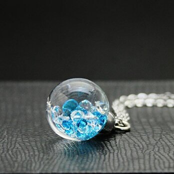 Bijou glass Ball Pendant L ウルトラマリンブルーカラーの画像