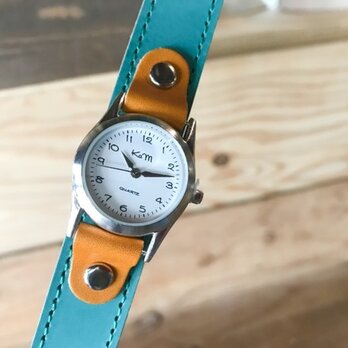 【送料無料】毎日つけていたくなる時計「ステッチラン 腕時計」受注生産（SRW-THC-GS）Ⅱの画像
