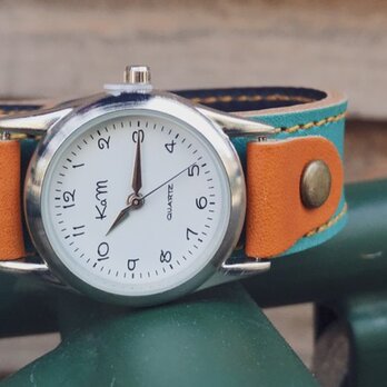 【送料無料】毎日つけていたくなる時計「ステッチラン 腕時計」受注生産（SRW-TNC-CA）Ⅱの画像