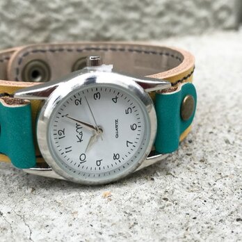 【送料無料】毎日つけていたくなる時計「ステッチラン 腕時計」受注生産（SRW-YHT-NA）Ⅱの画像