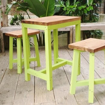 ◆◇テーブル＆椅子2脚セット　色変更可能の画像