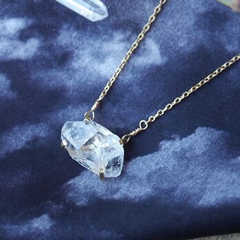 [一点物]大粒原石のダイヤモンドクォーツのネックレスの画像