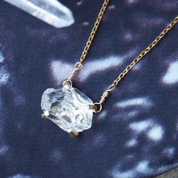 [一点物]大粒原石のダイヤモンドクォーツのネックレスの画像
