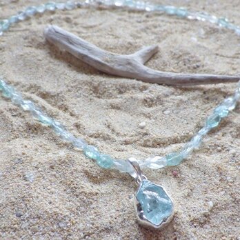 Seaside Aquamarin Necklace＊sv925の画像