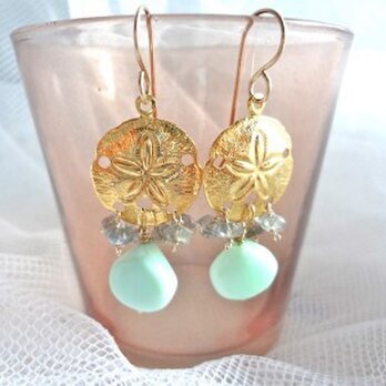 Seaside blue opal earringsの画像