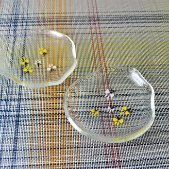 再再販　ひょうたん　モンシロチョウとモンキチョウの豆皿 SOLD OUT