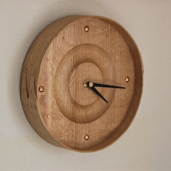 曲げ木掛け時計(OAK)の画像