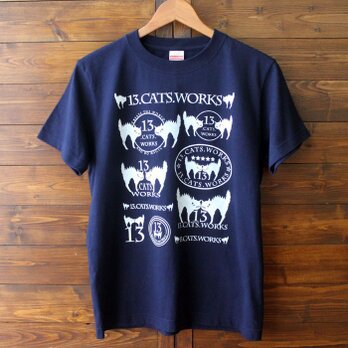 Tシャツ（ロゴ・ROCK）-シルクスクリーン-13.CATS.WORKSオリジナルの画像