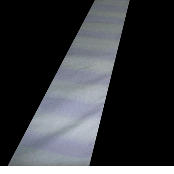 正絹　単～初夏　半幅帯　本真綿使用　リバーシブルの画像