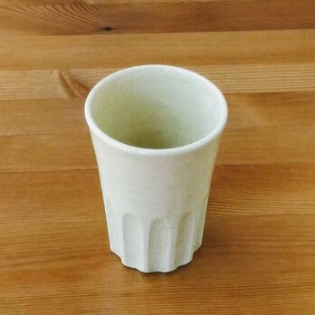 しのぎのフリーカップ（クリーム色）の画像