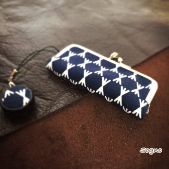 がま口印鑑ケース（本革）*StemDot