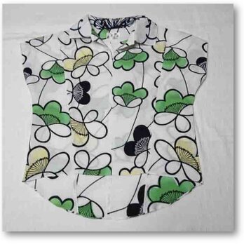 29レトロ可愛い浴衣プルオーバーシャツ（梅）の画像
