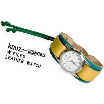 ▲WPILES キラキラポップ☆水色×黄色「Wパイルズ 腕時計」タラリン♪コード（WPW-TYW-G）の画像