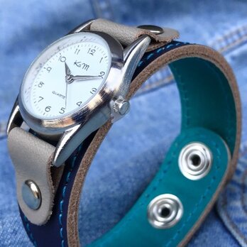 【送料無料】毎日つけていたくなる時計「ステッチラン 腕時計」受注生産（SRW-NTH-TS）Ⅱの画像