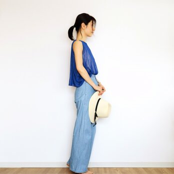 ◆即納◆Scutum[スクトゥム] ベアショルダー・ポンチョ短丈 / ロイヤル・ブルー