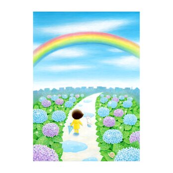 ポストカード「虹のむこう」の画像