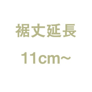 裾丈延長11cm〜20cmの画像