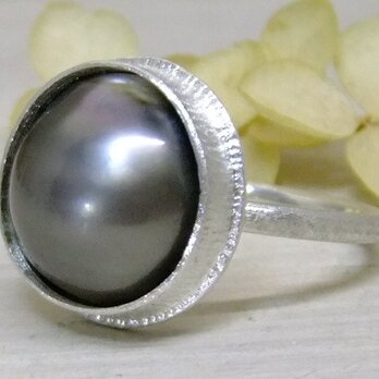 Tahitigraygoldpearl＊925ringの画像