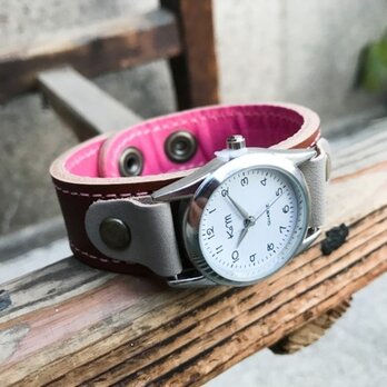 【送料無料】毎日つけていたくなる時計「ステッチラン 腕時計」受注生産（SRW-BPH-PA）Ⅱの画像