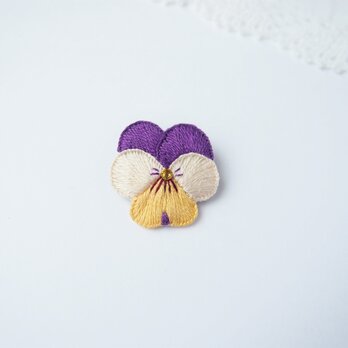 ［受注制作］ビオラの小さなブローチ（violet）の画像