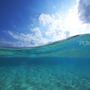ゆらめき　　PH-A4-0３    写真　きらめき　半水面　水面　透明度　奄美大島　　　の画像