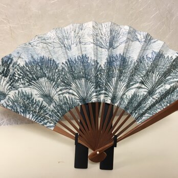 手漉き和紙扇子 南方の風