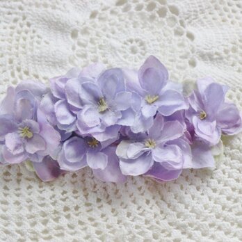 西洋あじさいのバレッタ（ﾊﾟｰﾌﾟﾙ）