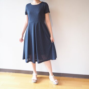 ※N様専用※【XS-LL受注制作】アーミッシュ風シンプルワンピース◇半袖（ドット柄）