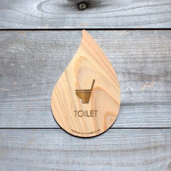 トイレ　プレート　サイン　drop-plateの画像