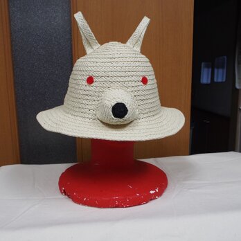 ペーパーウサギさん帽子（白）の画像