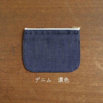 【デニム濃色】身軽になれる！岡山デニムのミニ財布の画像