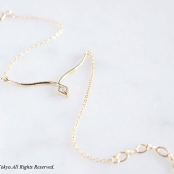 【14KGF】Bracelet,Simple Diamondの画像