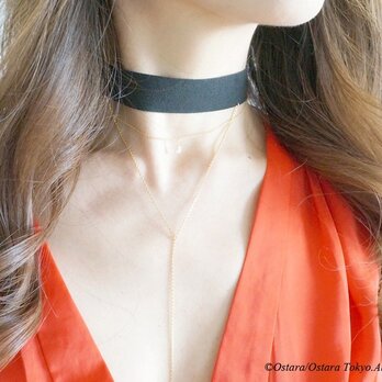 【Smooth Artificial Black Leather Choker-A-】の画像
