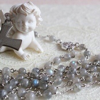 ラブラドライトのロザリオ