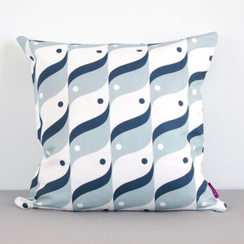 青い鳥のクッションカバー