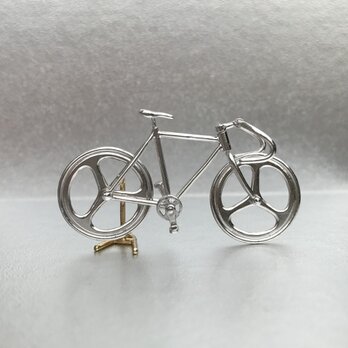 自転車ペンダント ドロップハンドル - Silverの画像