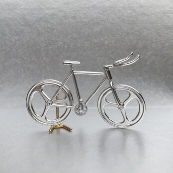 自転車ペンダント ブルホーンハンドル - Silverの画像