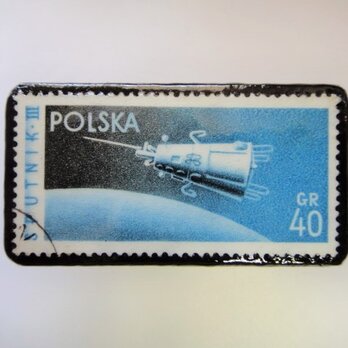 　ポーランド　宇宙切手ブローチ 2694の画像