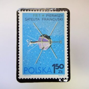 　ポーランド　宇宙切手ブローチ 2702の画像