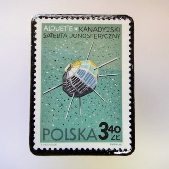 　ポーランド　宇宙切手ブローチ 2704の画像