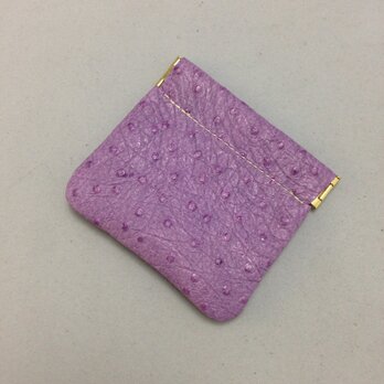 シンプルな板バネコインケース(紫)の画像