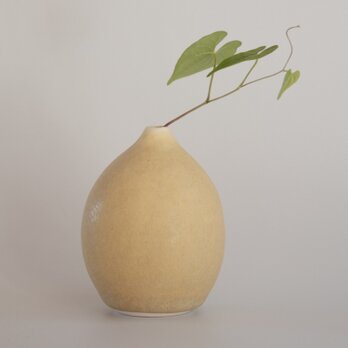 drop#2　イエロー　 (磁器　一輪挿し)