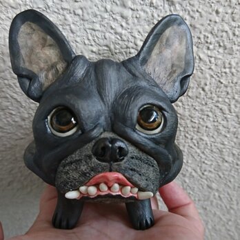 歯ぐきムキッ★フレンチブルドッグのお香立て（小物入れ）